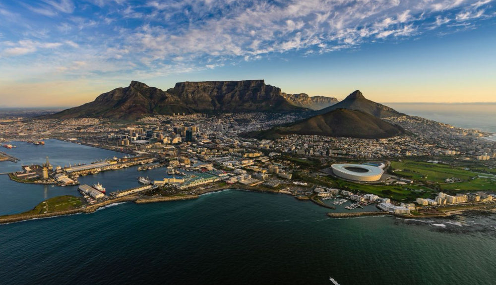 arial view of cape town, south africa