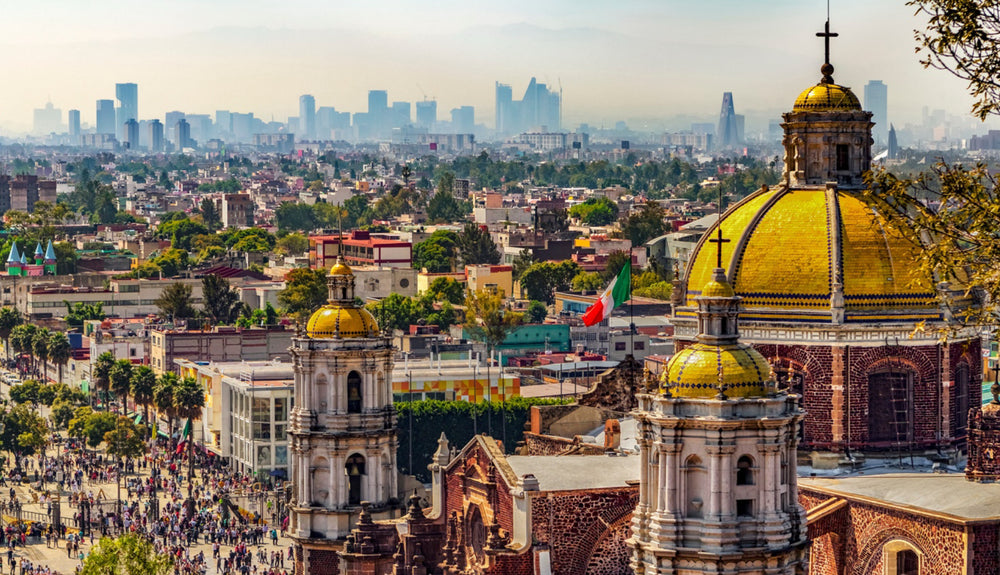 colorful buildings of mexico city